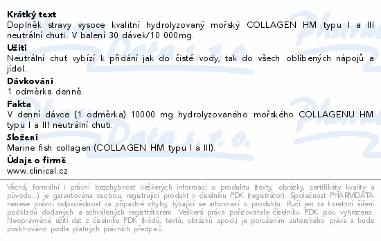 Clinical Collagen 10000mg marine 200g