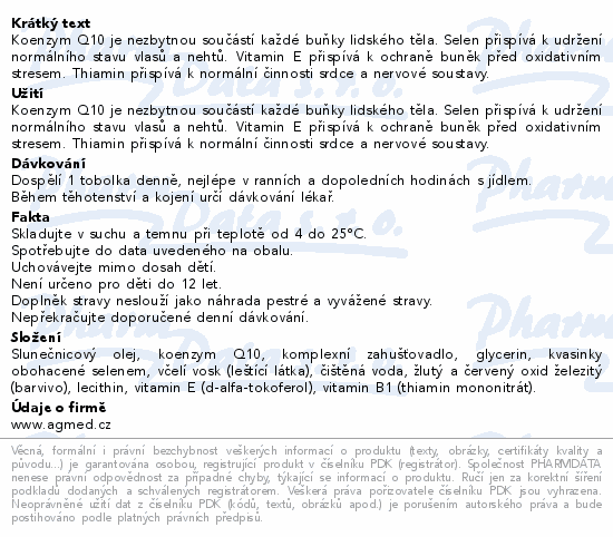Koenzym Q10 200mg tob.30 AGmed