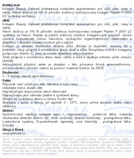 Kolagen Beauty+Biotin tbl.90+20 Galmed