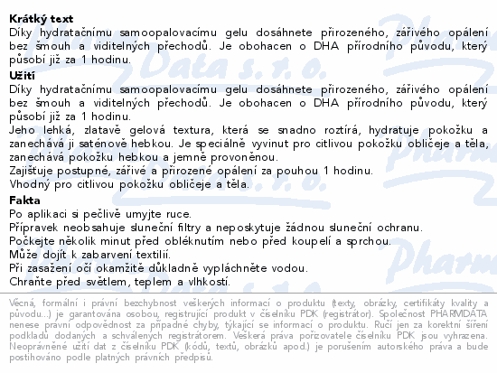 AVENE Hydratační samoopalovací gel 100ml