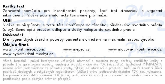 iD Discreet Pads for Men Level 2 Extra Plus 10ks