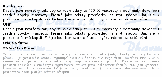 Jar Original Lemon kapsle do myčky 140ks