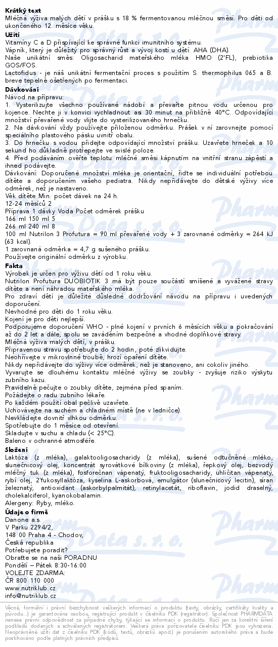 Nutrilon 3 Profutura DUOBIOTIK 4x800g