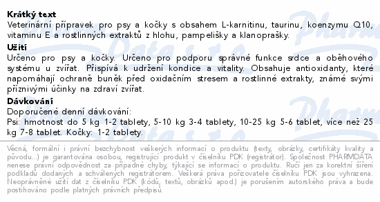 MOVit PET Silné Srdce s Koenzymem Q10 tbl.100