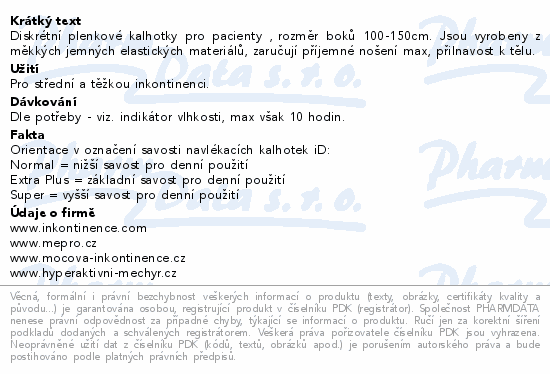 iD Discreet Pants Extra Plus L 10ks