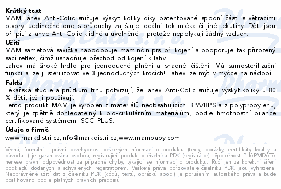 MAM Lahev PerfectStart Anti-Colic 0+ béžová 160ml