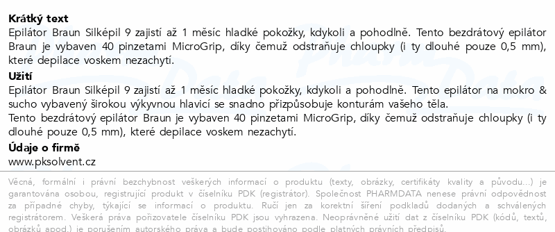 Braun Silképil 9 epilátor mokro&sucho
