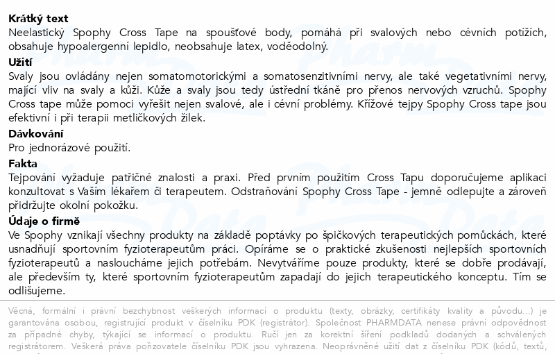 Spophy Cross Tape C type 5.2x4.4cm 40ks