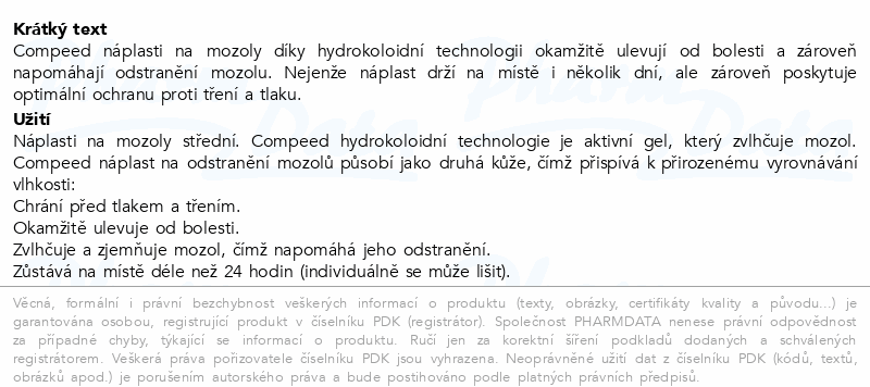 Compeed Náplasti na mozoly střední 6ks