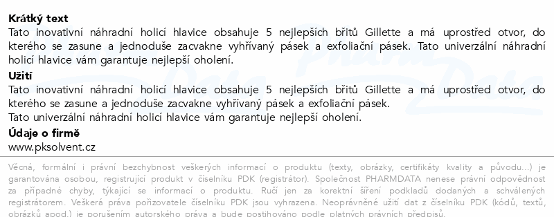 Gillettte Labs náhradní hlavice 4ks