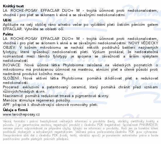 LA ROCHE-POSAY EFFACLAR DUO+M krém 15ml