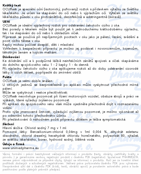 OCUflash oční kapky 10ml