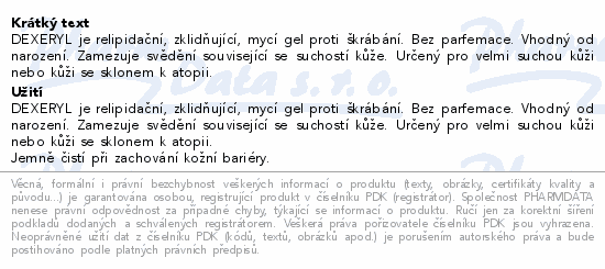 DEXERYL Mycí olej 200ml