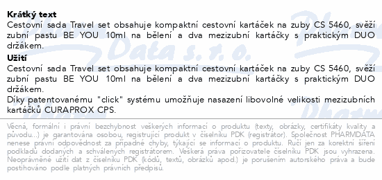 CURAPROX Travel set modrý new