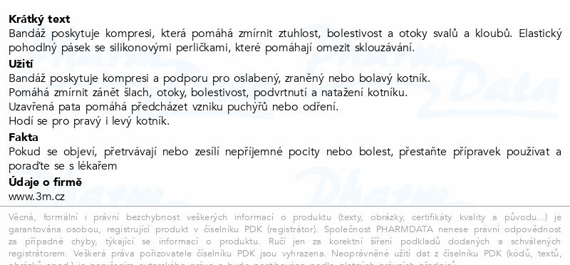 3M FUTURO Prémiová kompresní bandáž na kotník S/M