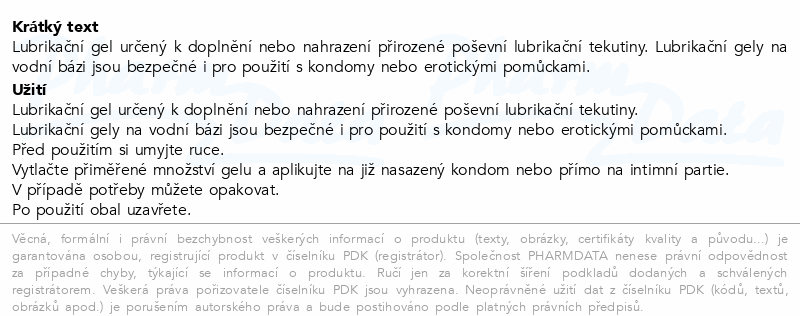 Coolex lubrikační gel na vodné bázi limeta 100ml