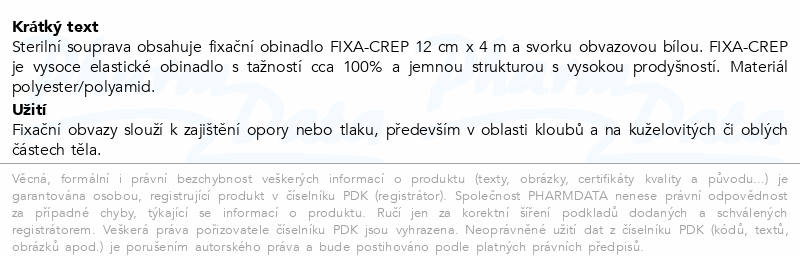 Immunity KIT souprava - Fixa-crep 12cm sterilní