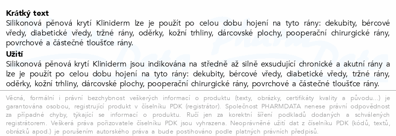Kliniderm sil.pěn.krytí okr.Multisite 20x20cm 5ks
