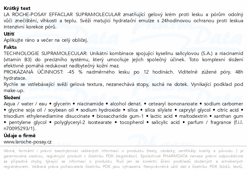 LA ROCHE-POSAY EFFACLAR Supramolecular krém 40ml