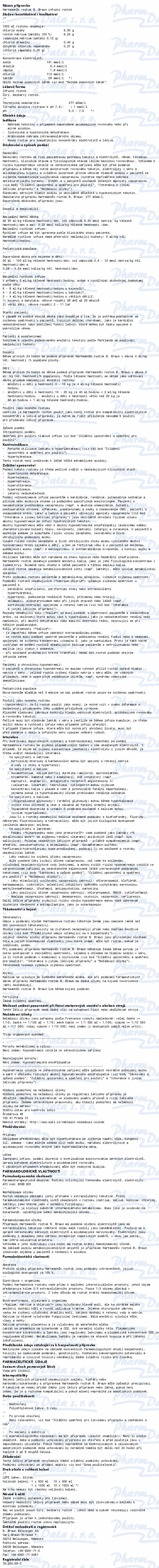 Hartmannův roztok BP inf.10x1000ml-plast Braun