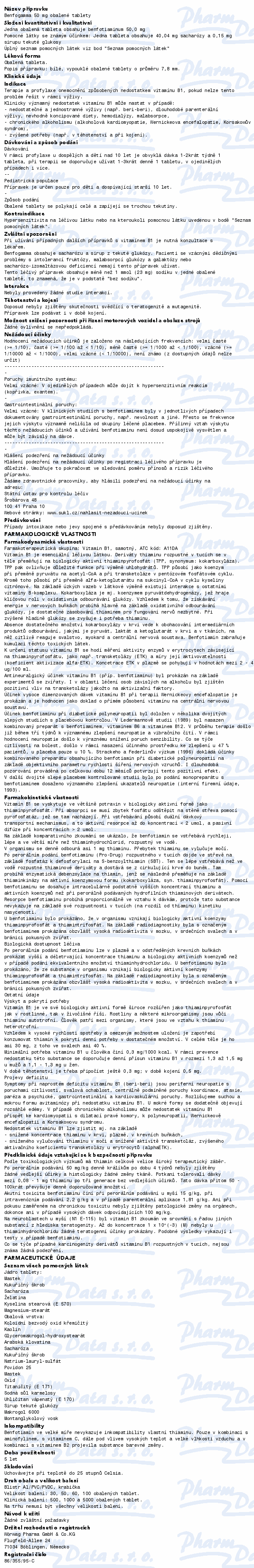 Benfogamma 50mg tbl.obd.100