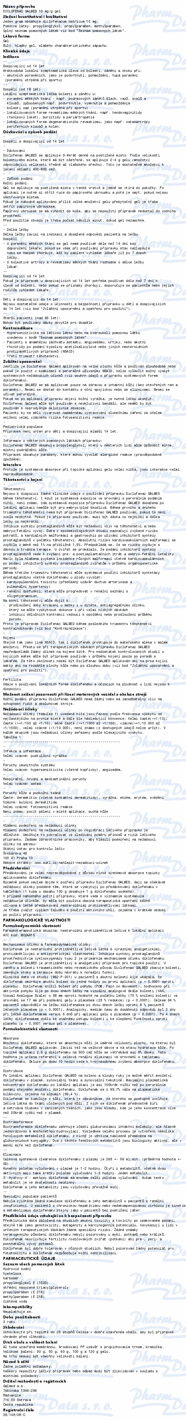 Diclofenac Galmed 10mg/g gel 1x120g