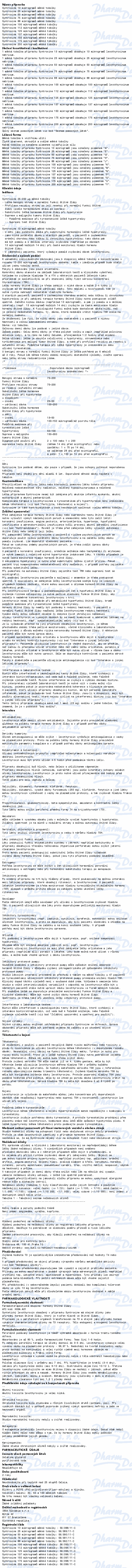 Syntroxine 25mcg cps.mol.30
