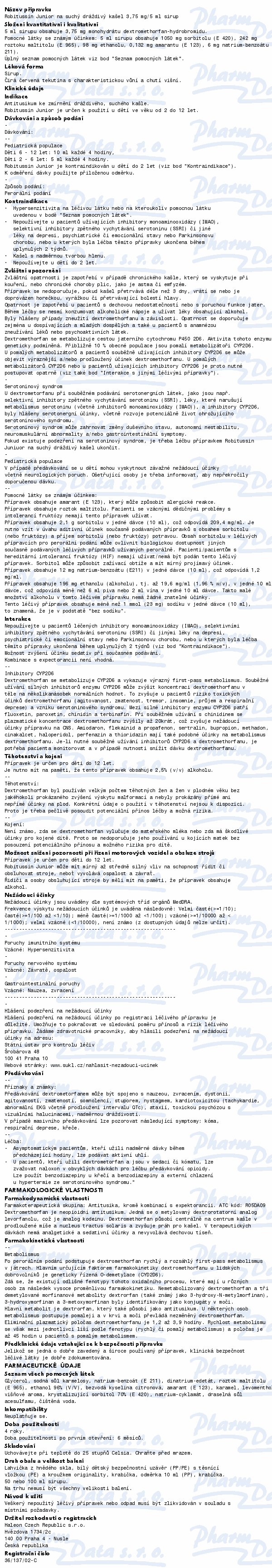 Robitussin Junior such.dr.kaš.3.75mg/5ml sir.100ml