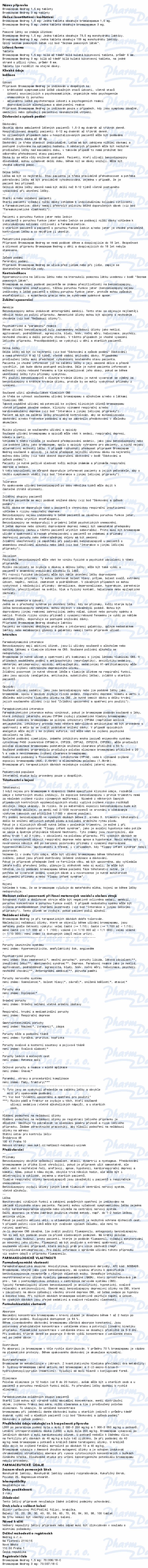 Bromazepam Medreg 1.5mg tbl.nob.30