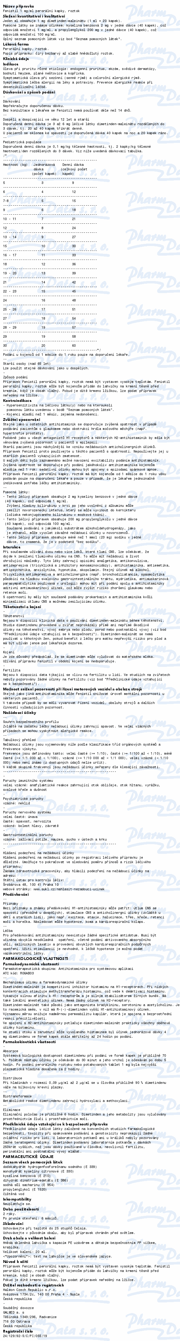 Fenistil 1mg/ml por.gtt.sol.1x20ml