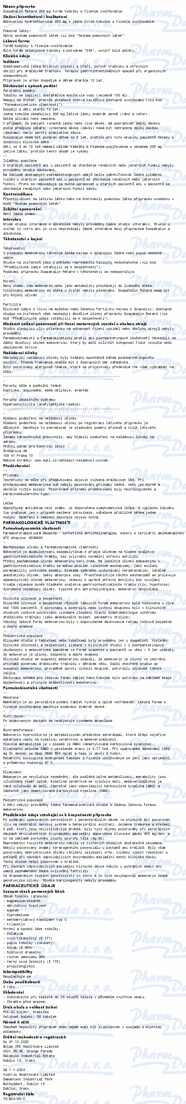 Duspatalin Retard 200mg cps.dur.mrl.30