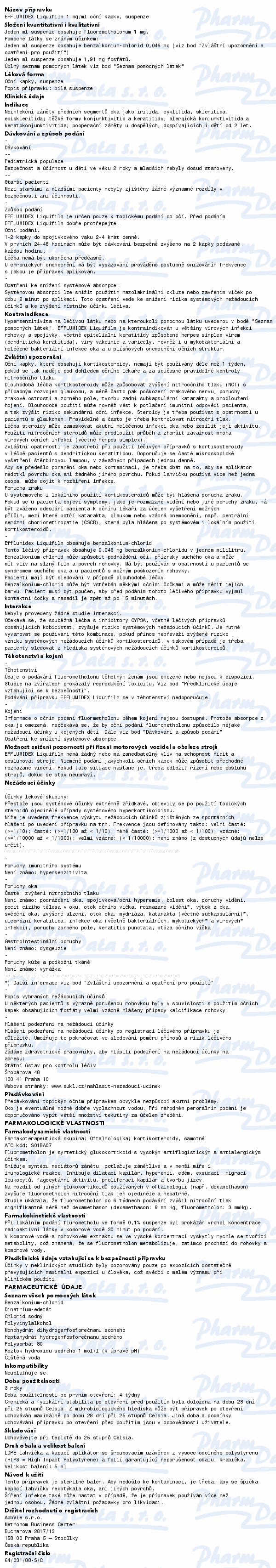 Efflumidex liquifilm 1mg/ml oph.gtt.sus.1x5ml