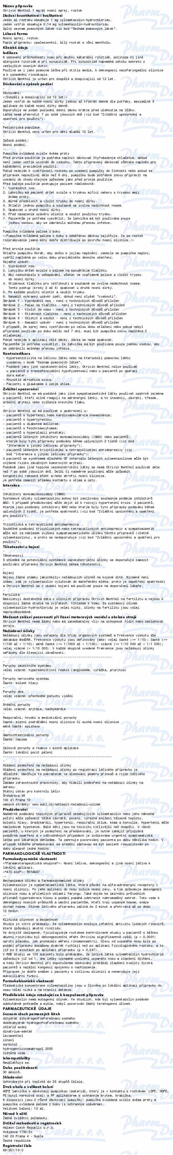 Otrivin Menthol 1mg/ml nas.spr.sol.1x10ml II