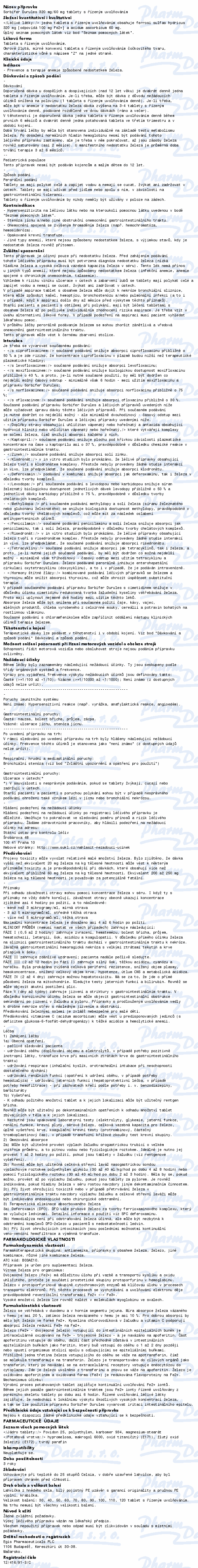Sorbifer Durules 320mg/60mg tbl.mrl.100
